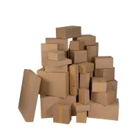 Karton 55x38x12 cm - Versandkarton 550 x 380 x 120 mm - Fefco 0201 Faltkarton
