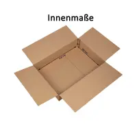 Karton 55x38x12 cm - Versandkarton 550 x 380 x 120 mm - Fefco 0201 Faltkarton