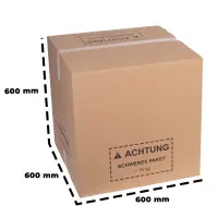 Karton 60x60x60 cm - Versandkarton 604 x 604 x 607 mm -2-welliger Faltkarton