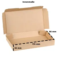 Faltschachtel 18x10x3 cm - Versandkarton 180 x 100 x 30 mm - Fefco 0426 Schachtel