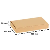 Faltschachtel 18x10x3 cm - Versandkarton 180 x 100 x 30 mm - Fefco 0426 Schachtel