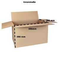 Karton 60x40x40 cm - Versandkarton 600x400x400 mm Außenmaß - zweiwelliger Faltkarton