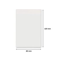 Druckverschlussbeutel 120 x 80 mm 50 µm