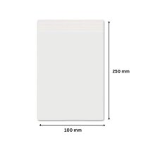 Druckverschlussbeutel 250 x 100 mm 50 µm