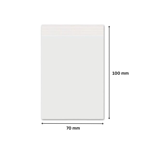 Druckverschlussbeutel 100 x 70 mm 90 µm