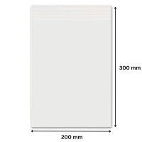 Druckverschlussbeutel 300 x 200 mm 90 µm