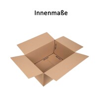 Karton 65x45x31 cm - Versandkarton  650x455x317 mm - zweiwelliger Faltkarton