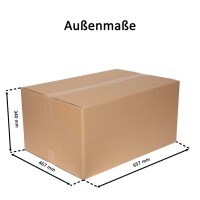 Karton 65x45x31 cm - Versandkarton  650x455x317 mm - zweiwelliger Faltkarton