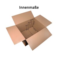 Karton 79x59x48 cm - Versandkarton  793x593x487 mm - zweiwelliger Faltkarton