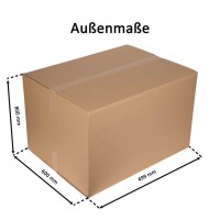 Karton 79x59x48 cm - Versandkarton  793x593x487 mm - zweiwelliger Faltkarton
