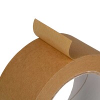Papierklebeband - Naturkautschukkleber - 50 m Länge - 50 mm Breite - 130 my Stärke