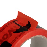 Vorsicht Glas Packband - Acrylatkleber - 66 m Länge - 50 mm Breite - 50 my Stärke