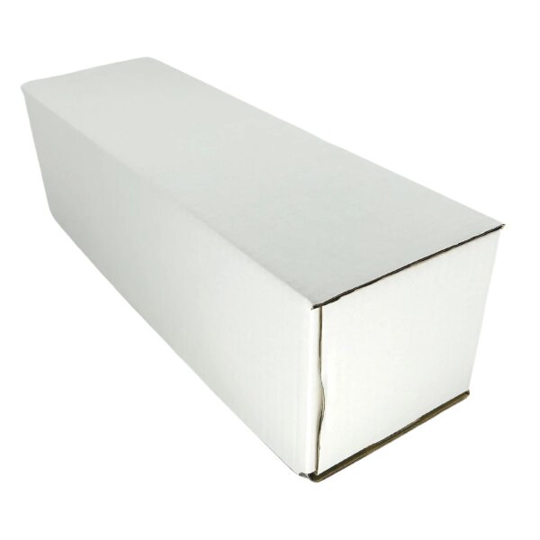 Faltschachtel 38 x 12 x 12 cm - Versandkarton Fefco 0426 - Weiß