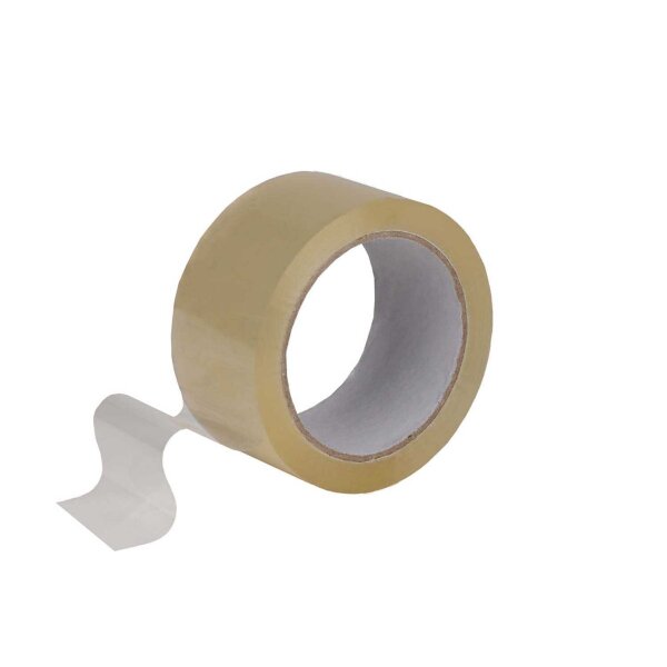 PP-Packband transparent - Acrylatkleber - 66 m Länge - 50 mm Breite - 46 my Stärke - low-noise