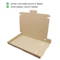 Großbrief-Karton 245x185x20 mm braun Faltschachtel