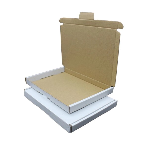 Großbrief-Karton 245x185x20 mm weiß Faltschachtel