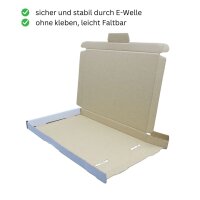 Großbrief-Karton 245x185x20 mm weiß Faltschachtel