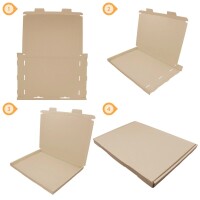 Großbrief-Karton 350x250x20 mm braun Faltschachtel