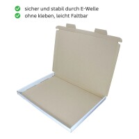 Großbrief Briefsendung Faltschachtel GB3 - 350 x 250 x 20 mm weiß