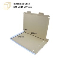 Großbrief Briefsendung Faltschachtel GB3 - 350 x 250 x 20 mm weiß