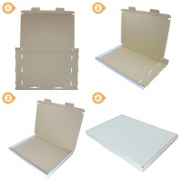 Großbrief Briefsendung Faltschachtel GB3 - 350 x 250 x 20 mm weiß
