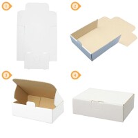 Maxibrief-Karton 160x110x50 mm weiß DIN A6