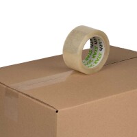 PP-Packband EXTRASTARK - transparent - Acrylatkleber - 66 m Länge - 50 mm Breite - 63 my Stärke - low-noise