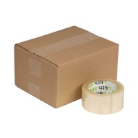 PP-Packband EXTRASTARK - transparent - Acrylatkleber - 66 m Länge - 50 mm Breite - 63 my Stärke - low-noise