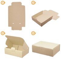Maxibrief-Karton 240x160x50 mm braun DIN A5