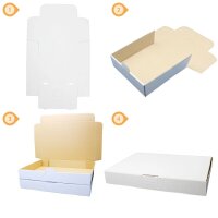 Maxibrief-Karton 320x225x50 mm weiß DIN A4