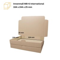 Maxibrief-Karton 350x250x30 mm braun International