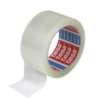 Tesa PP-Packband transparent - Acrylatkleber - 66 m x 50...