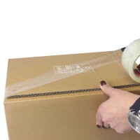 Tesa PP-Packband transparent - Acrylatkleber - 66 m x 50 mm - 45 my Stärke - low-noise