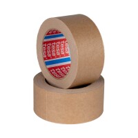 Tesa Papierklebeband - Naturkautschukkleber - 50 m Länge - 50 mm Breite - 125 my Stärke