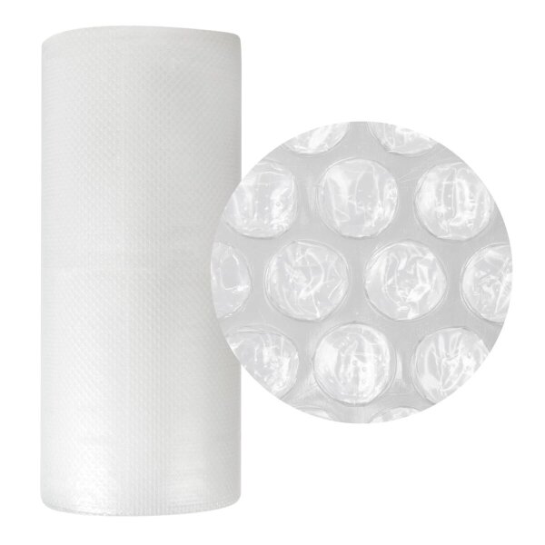 Luftpolsterfolie 100 cm x 100 m - Foliestärke 60 my - Noppendruchmesser 10 mm