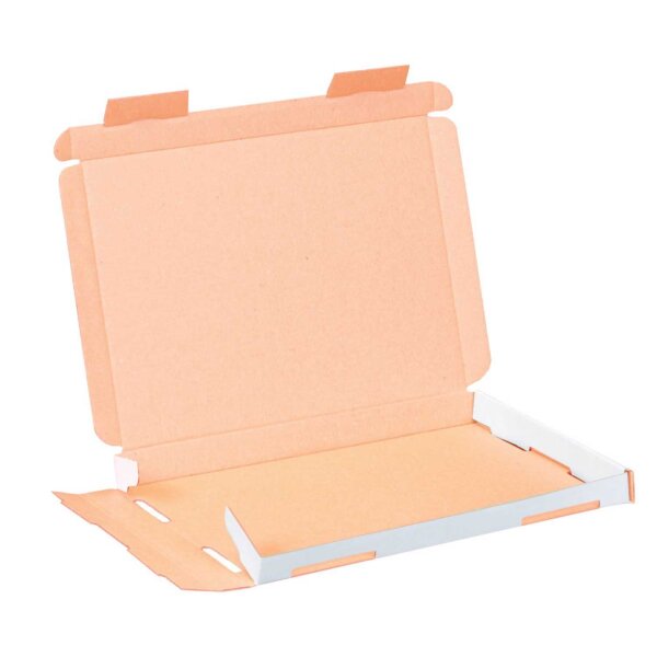 Großbrief-Karton 23x16x20 cm weiß DIN A5 Faltschachtel
