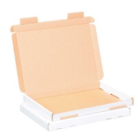 Großbrief-Karton 23x16x20 cm weiß DIN A5 Faltschachtel