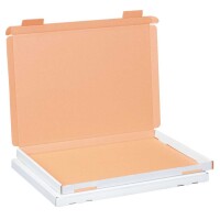 Großbrief-Karton 35x25x2 cm weiß DIN A4...