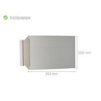 Vollpapp-Versandtasche weiß 353 x 250 mm - DIN A4+