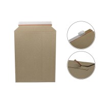 Vollpapp-Versandtasche braun 375 x 295 mm