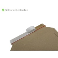 Vollpapp-Versandtasche braun 375 x 295 mm