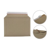 Vollpapp-Versandtasche braun 250 x 175 mm –...