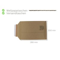 Wellpapp-Versandtasche 200 x 280 mm