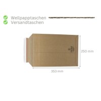 Wellpapp-Versandtasche 250 x 353 mm