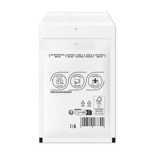Luftpolster-Versandtaschen A/1 200er-Pack Weiß