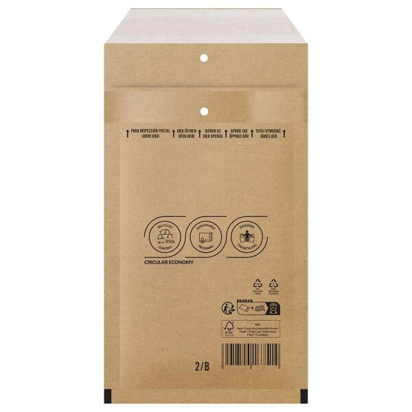 Luftpolster-Versandtaschen B/2 200er-Pack Braun