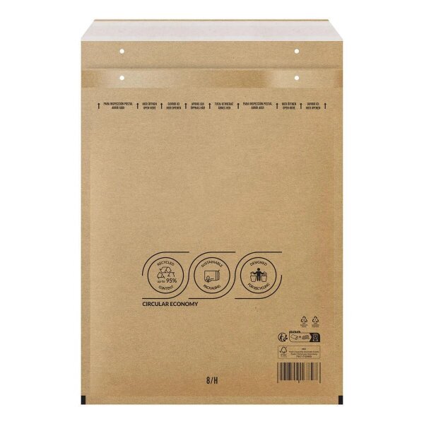 Luftpolster-Versandtaschen H/8 100er-Pack Braun