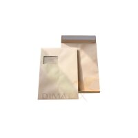100 Faltentaschen DIN C4 229 x 324 x 20 mm - mit Fenster...