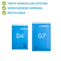 Luftpolster-Versandtaschen D/4 100er-Pack Blau