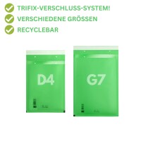 Luftpolster-Versandtaschen D/4 100er-Pack Grün